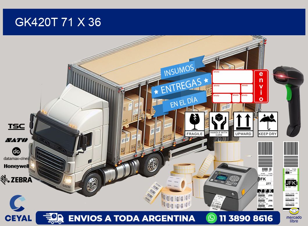 GK420T 71 x 36