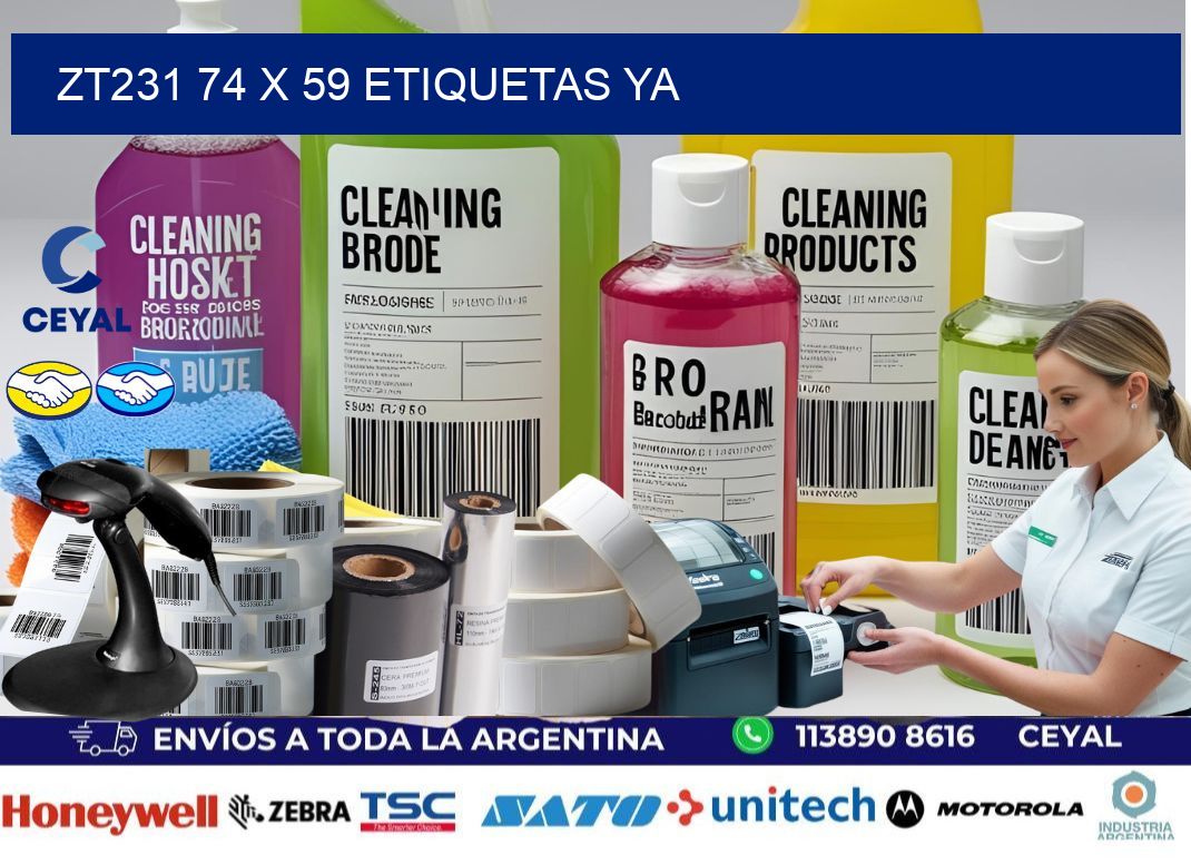 ZT231 74 x 59 ETIQUETAS YA