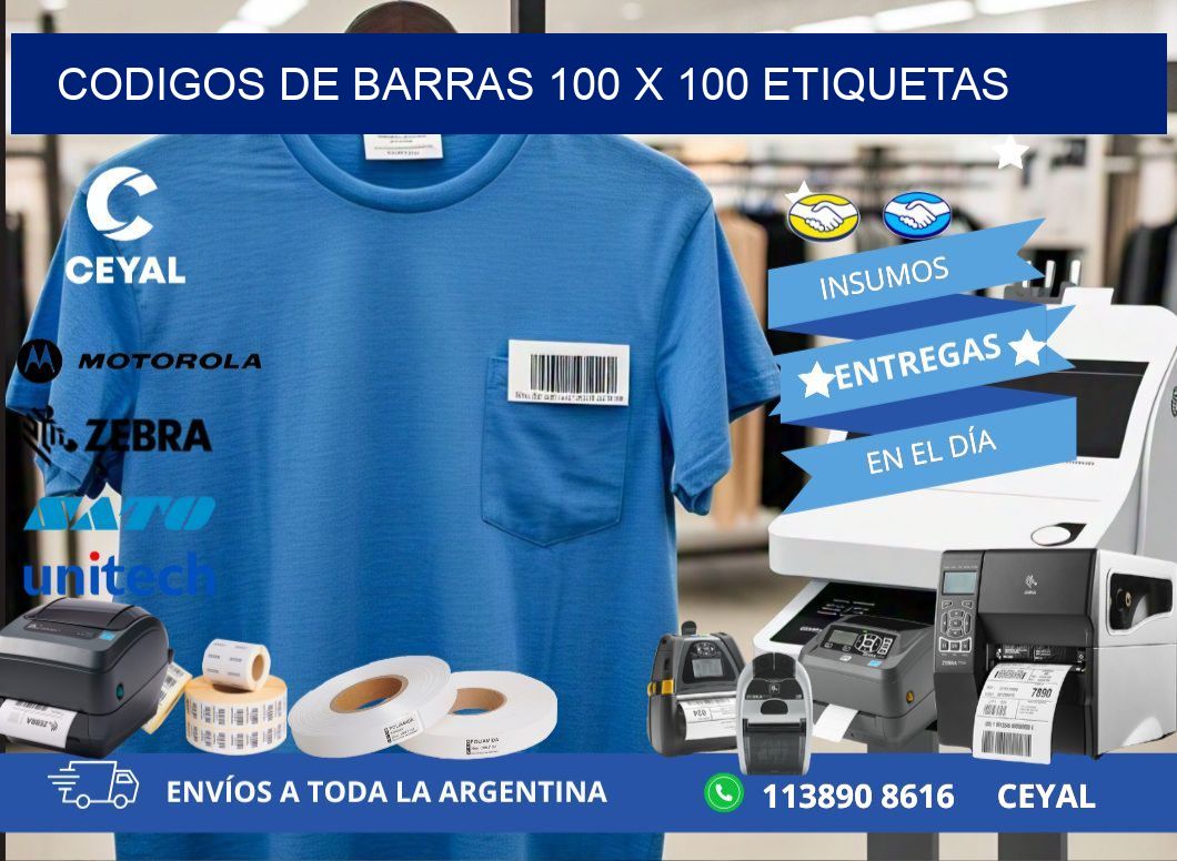codigos de barras 100 x 100 etiquetas