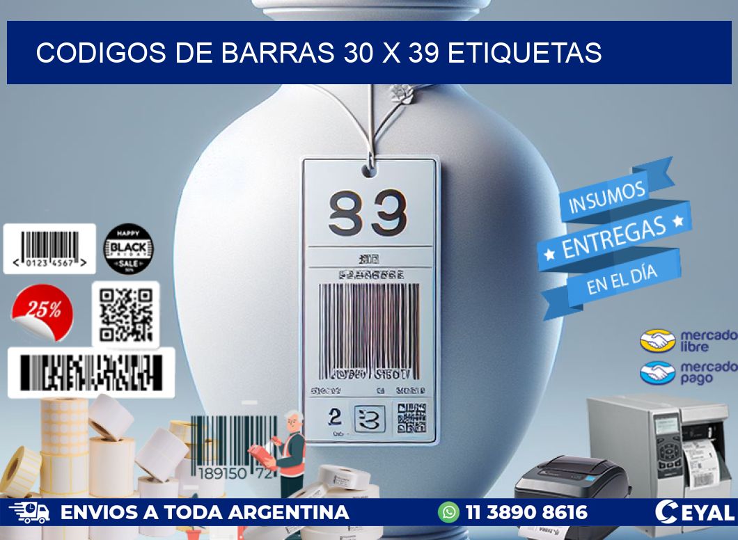 codigos de barras 30 x 39 etiquetas
