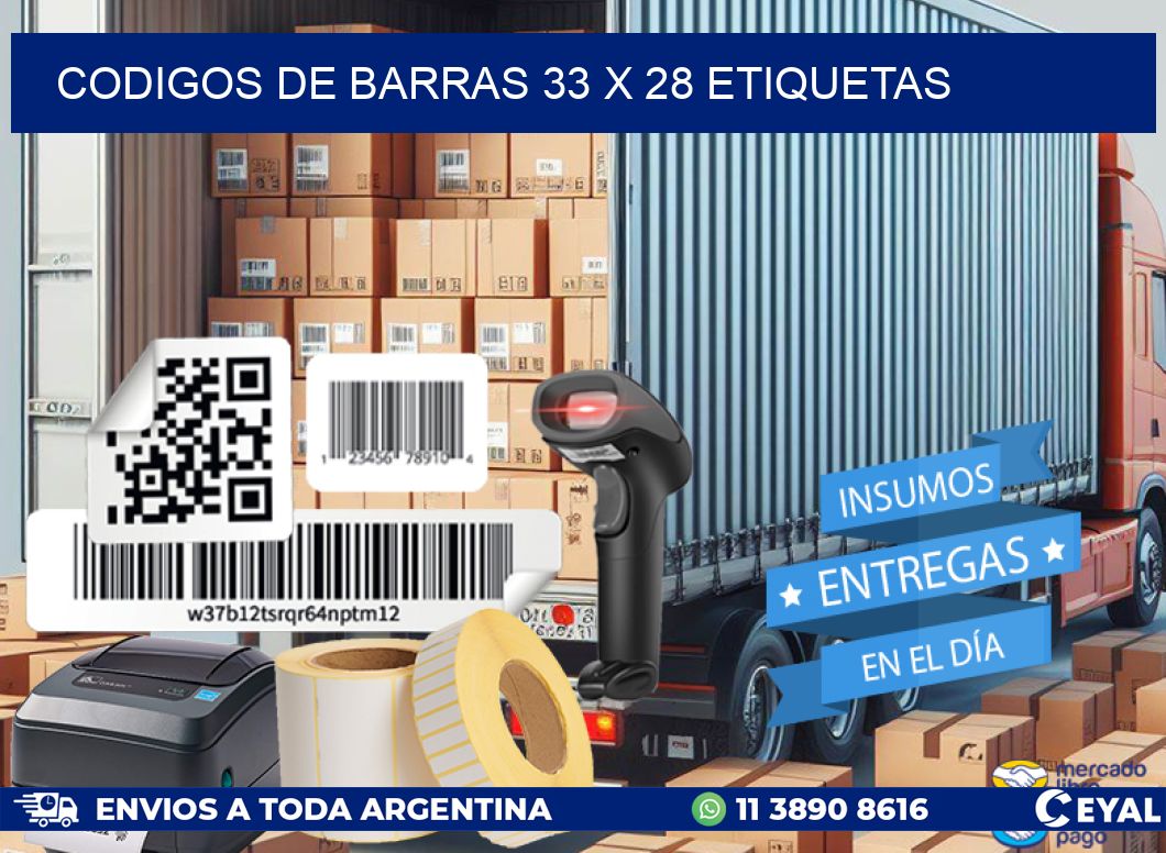 codigos de barras 33 x 28 etiquetas