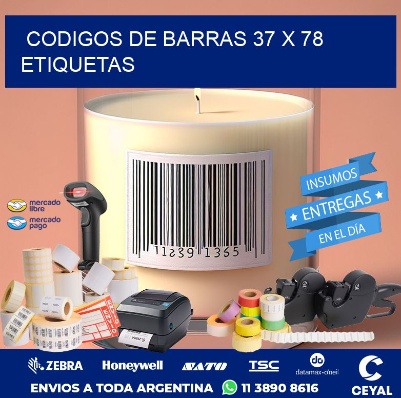 codigos de barras 37 x 78 etiquetas