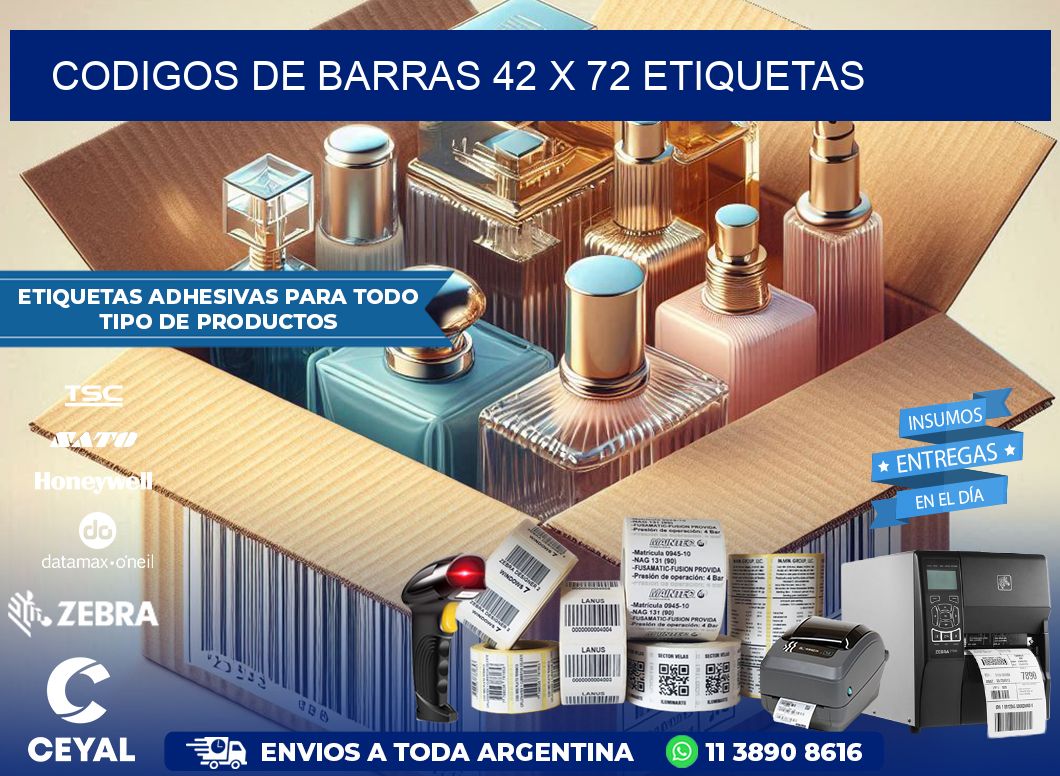 codigos de barras 42 x 72 etiquetas