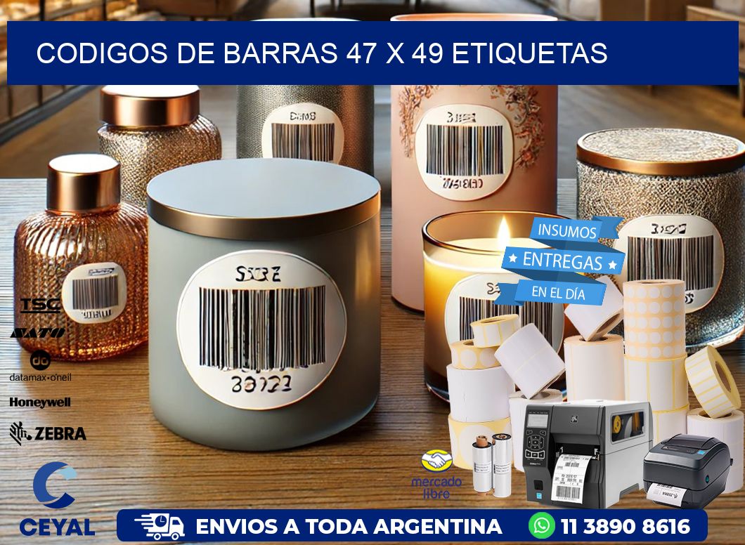 codigos de barras 47 x 49 etiquetas