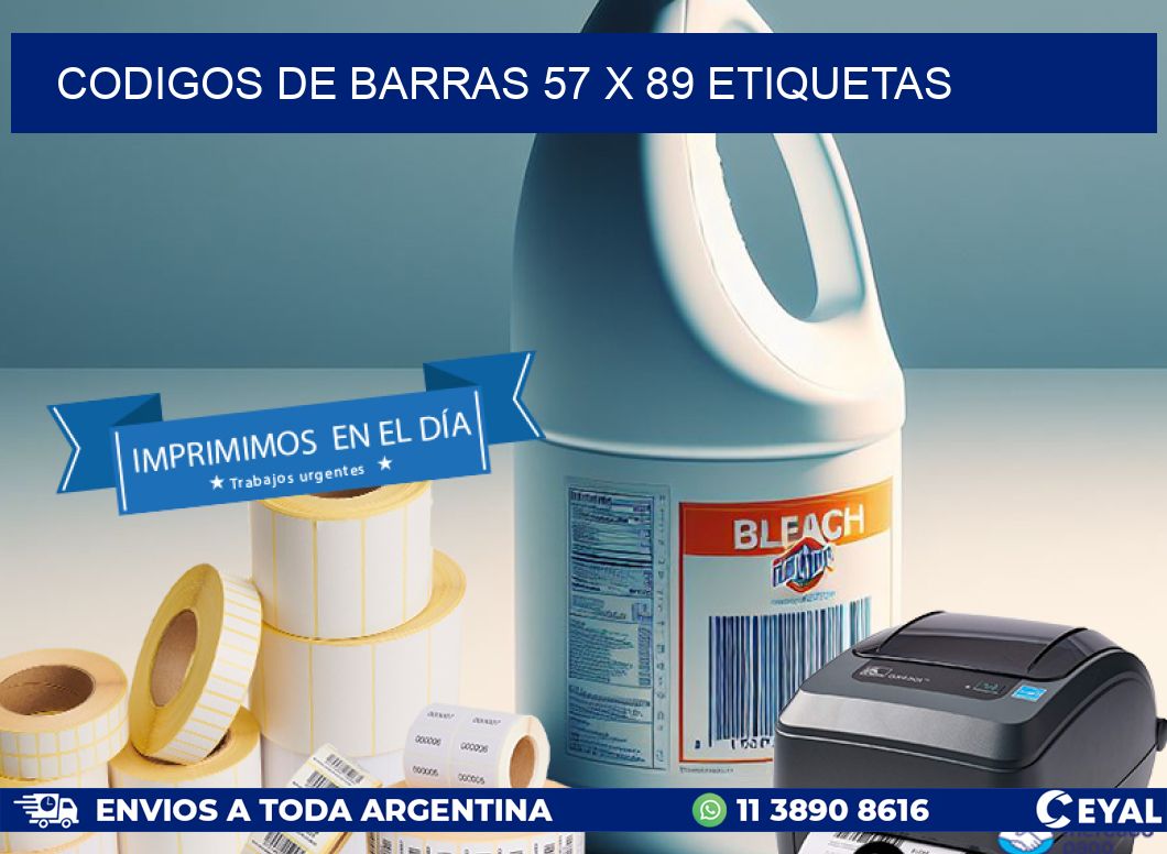 codigos de barras 57 x 89 etiquetas