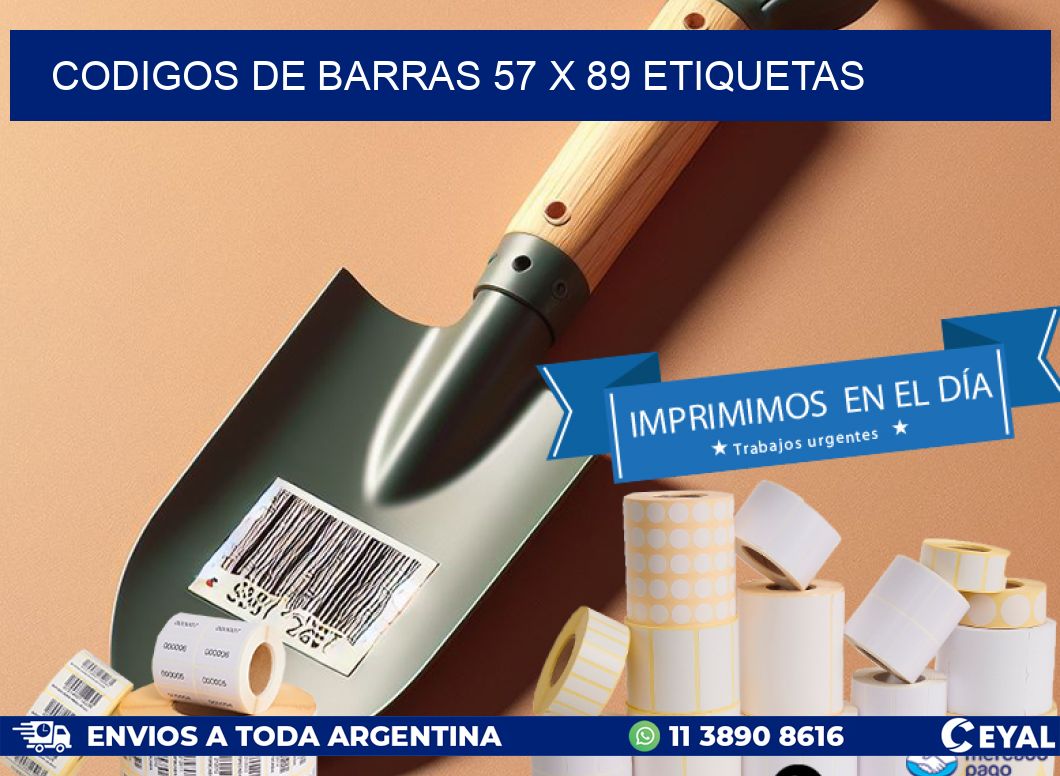 codigos de barras 57 x 89 etiquetas