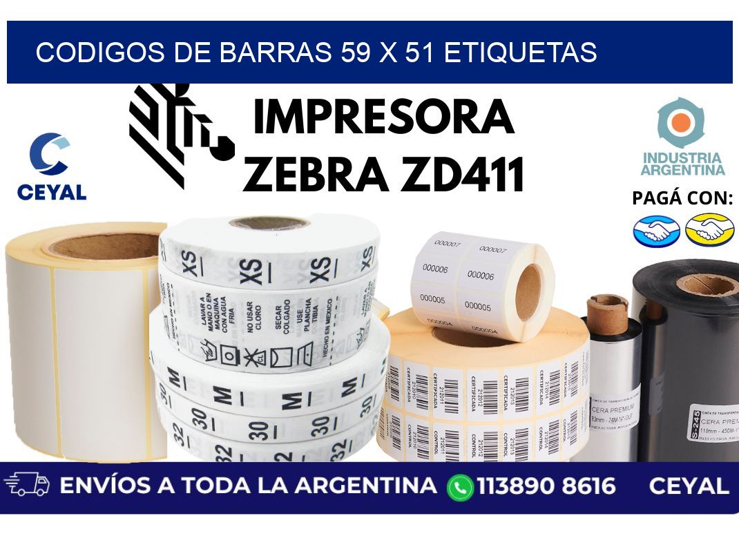 codigos de barras 59 x 51 etiquetas