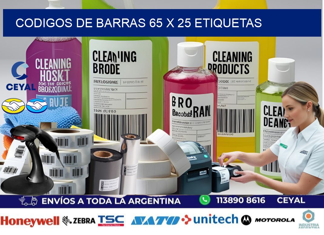 codigos de barras 65 x 25 etiquetas