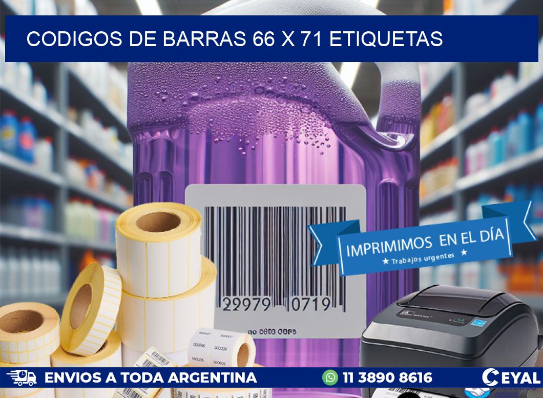 codigos de barras 66 x 71 etiquetas