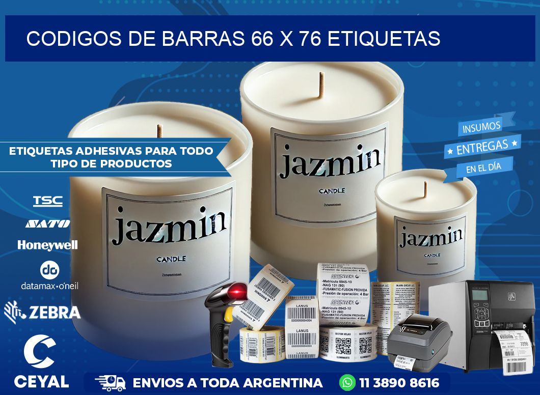 codigos de barras 66 x 76 etiquetas
