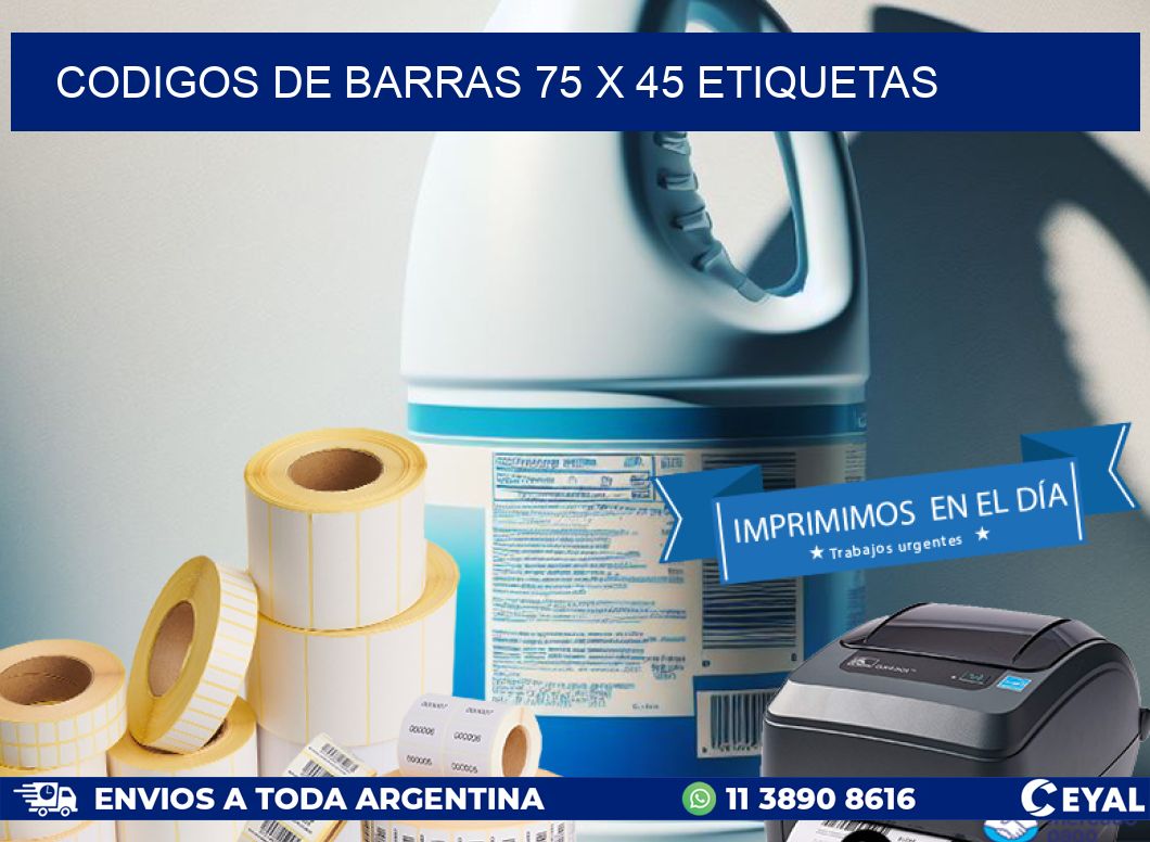 codigos de barras 75 x 45 etiquetas