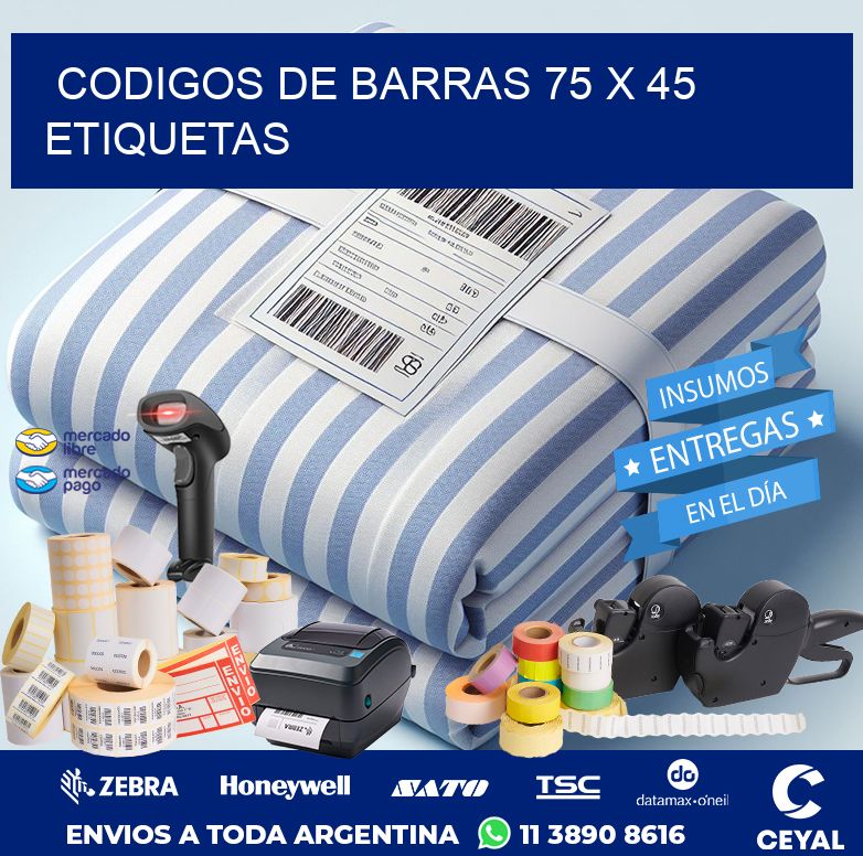 codigos de barras 75 x 45 etiquetas
