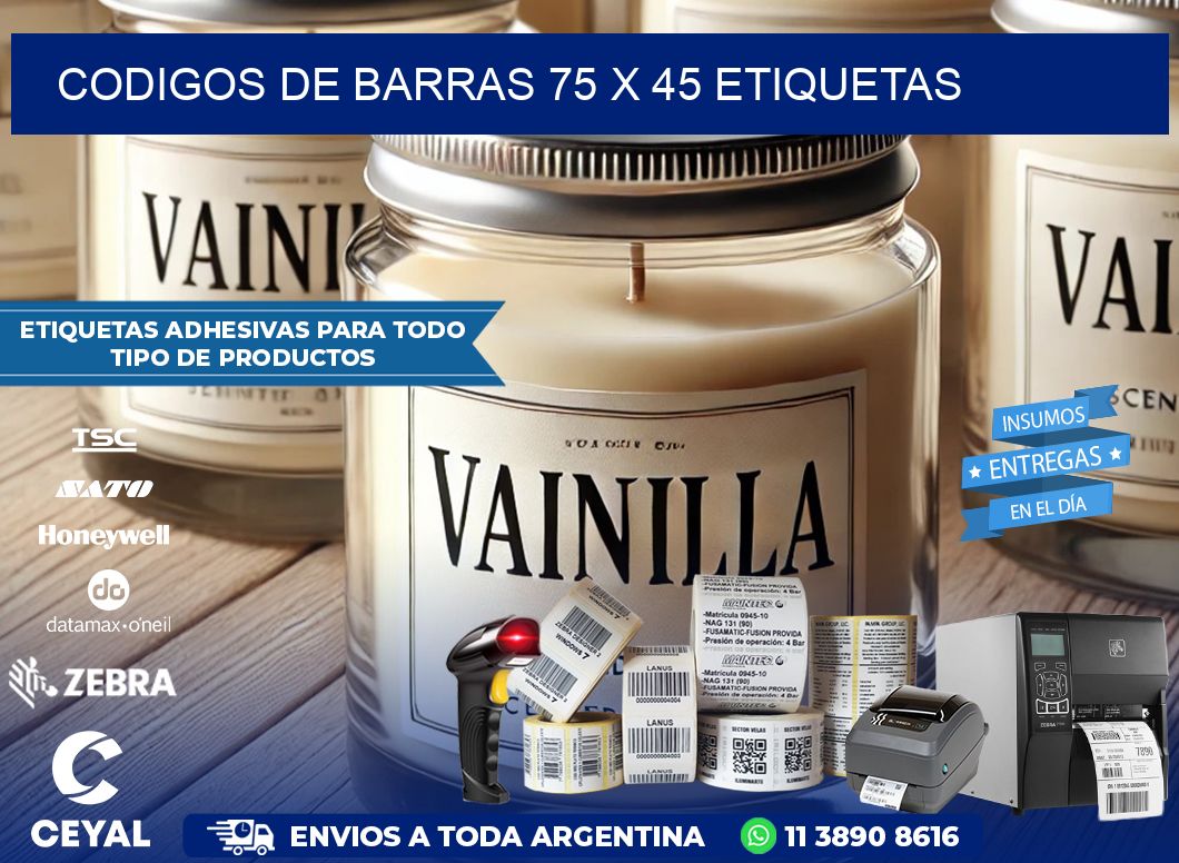 codigos de barras 75 x 45 etiquetas