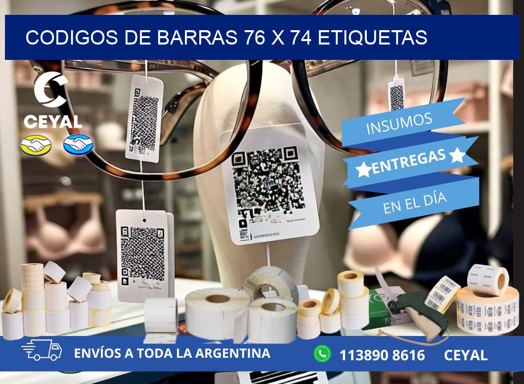 codigos de barras 76 x 74 etiquetas