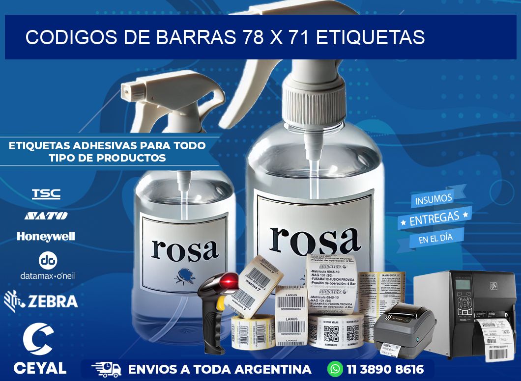codigos de barras 78 x 71 etiquetas
