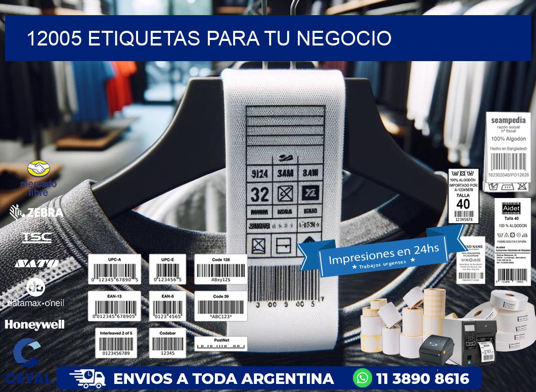 12005 etiquetas para tu negocio