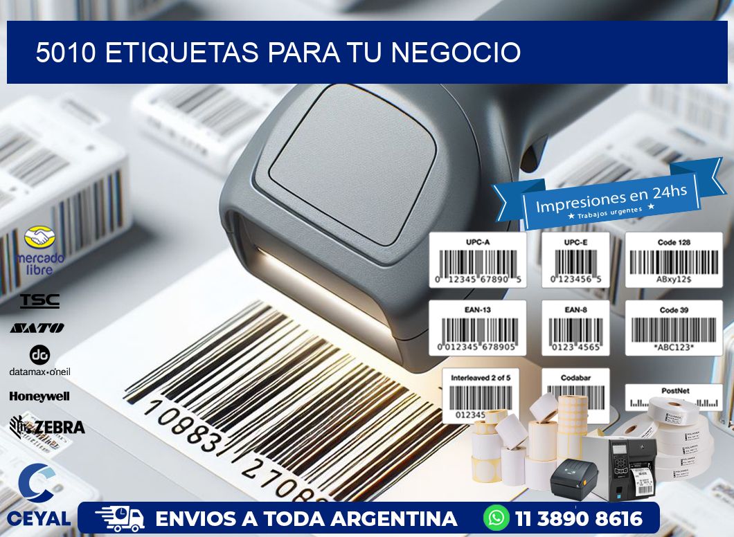 5010 etiquetas para tu negocio