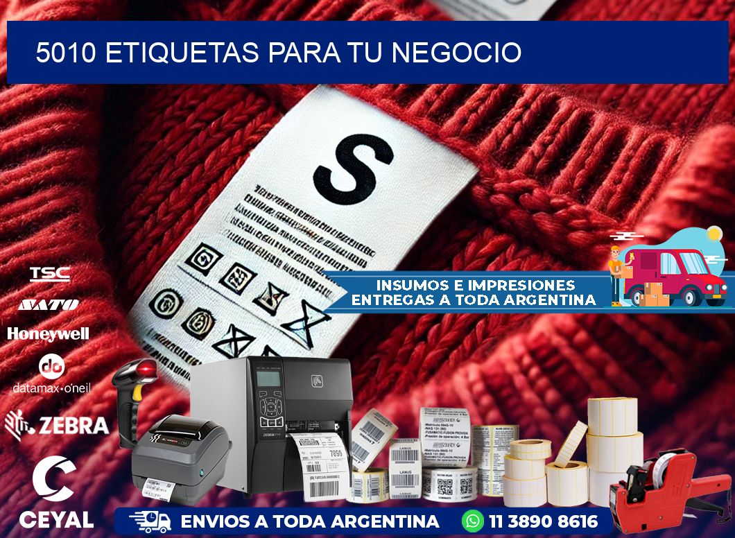 5010 etiquetas para tu negocio