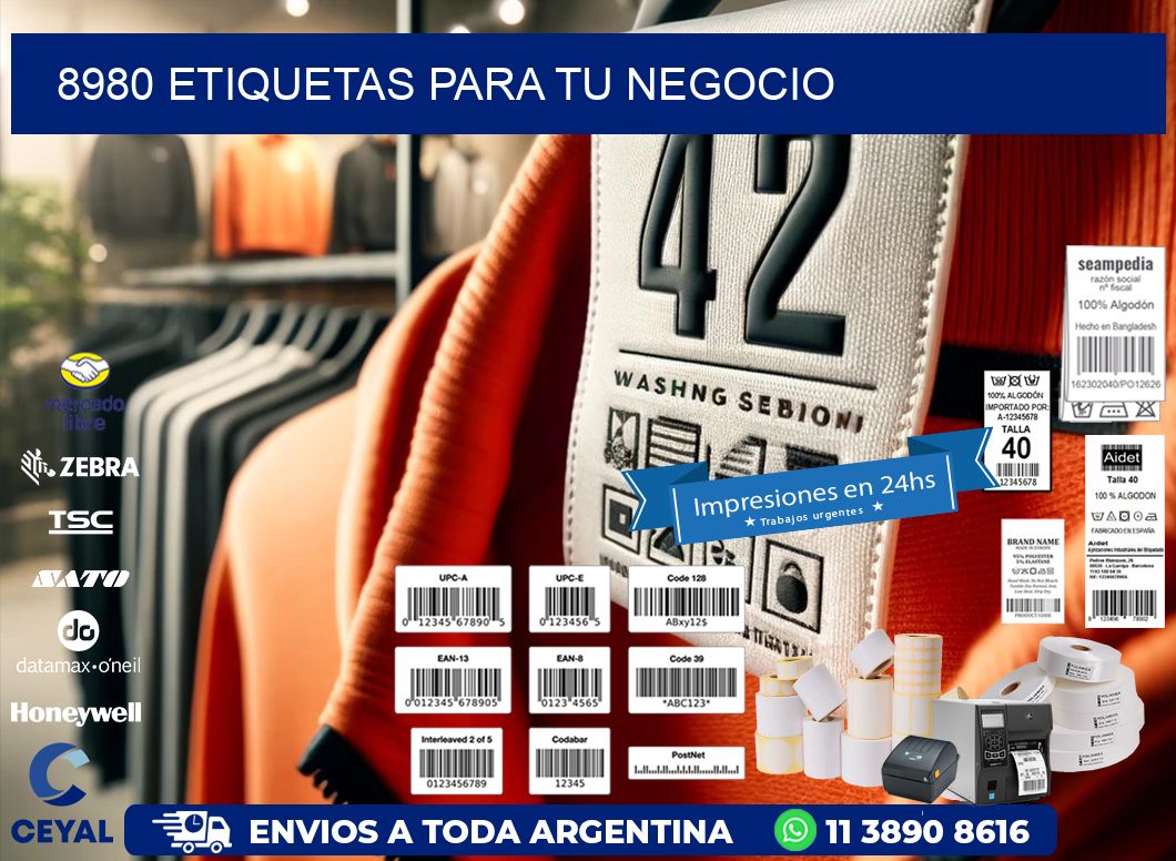 8980 etiquetas para tu negocio