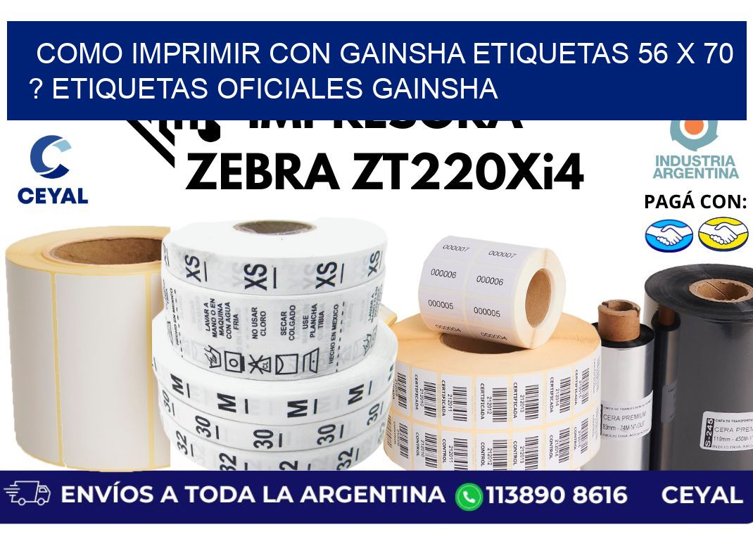 como imprimir con gainsha etiquetas 56 x 70 ? etiquetas oficiales gainsha