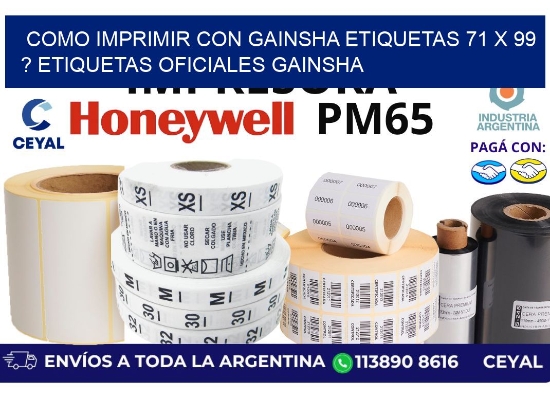 como imprimir con gainsha etiquetas 71 x 99 ? etiquetas oficiales gainsha