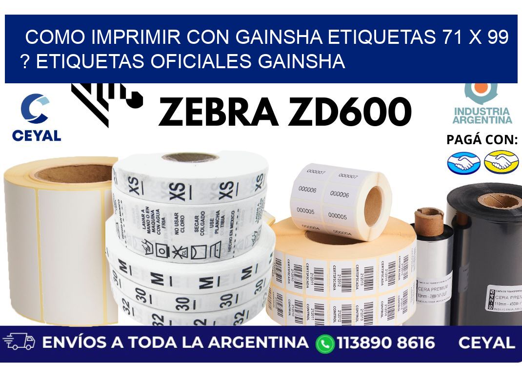 como imprimir con gainsha etiquetas 71 x 99 ? etiquetas oficiales gainsha