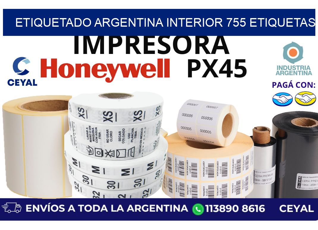 etiquetado argentina interior 755 etiquetas