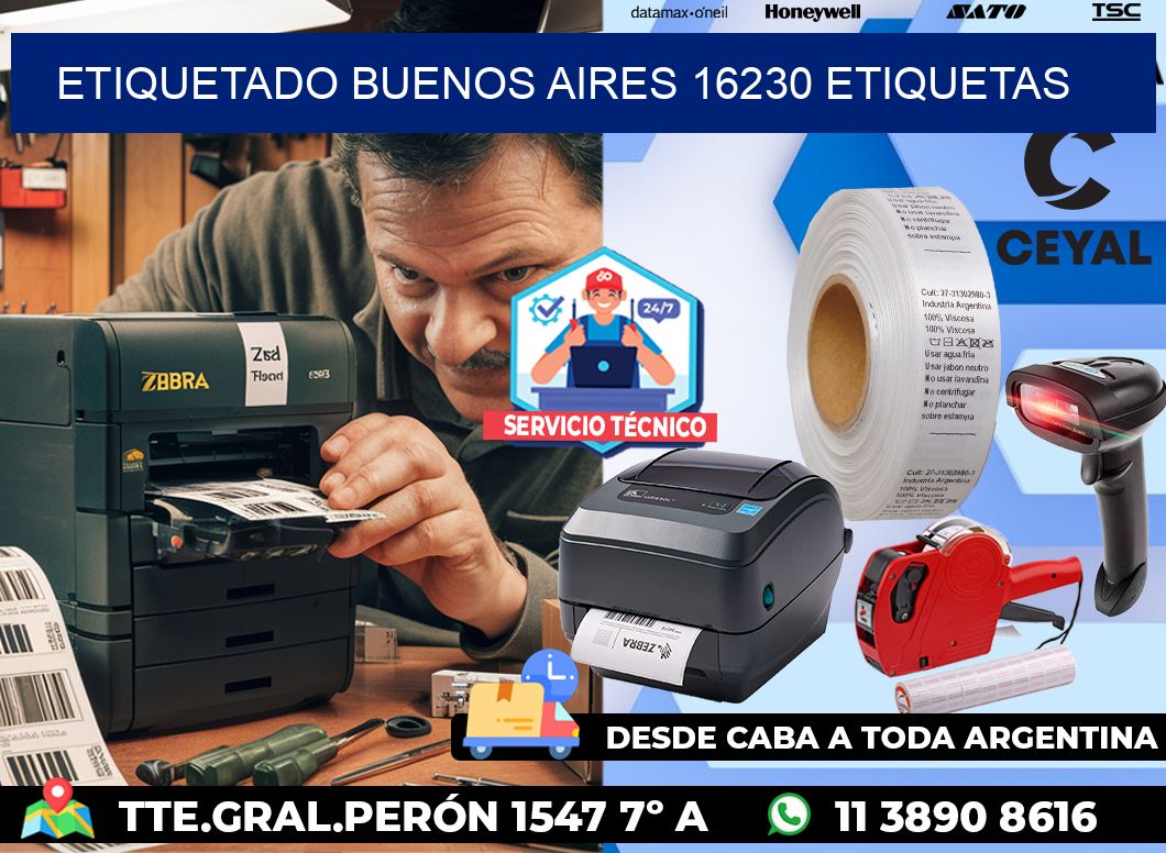 etiquetado buenos aires 16230 etiquetas