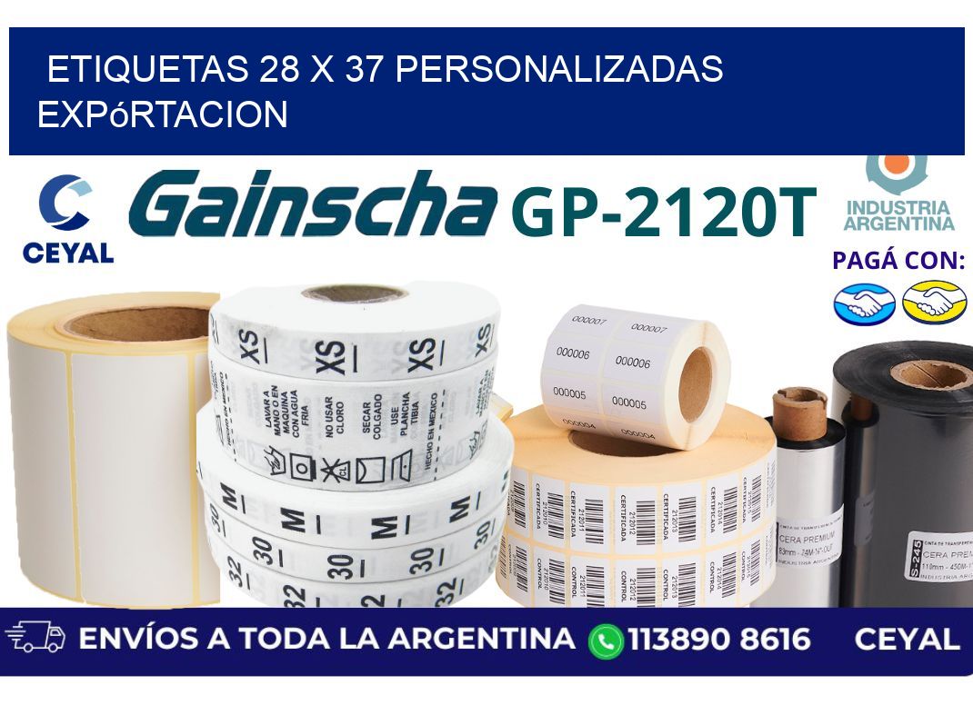 etiquetas 28 x 37 personalizadas expórtacion