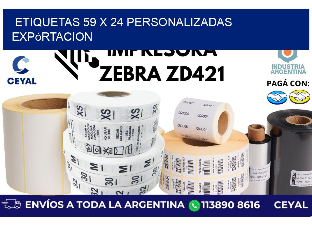 etiquetas 59 x 24 personalizadas expórtacion