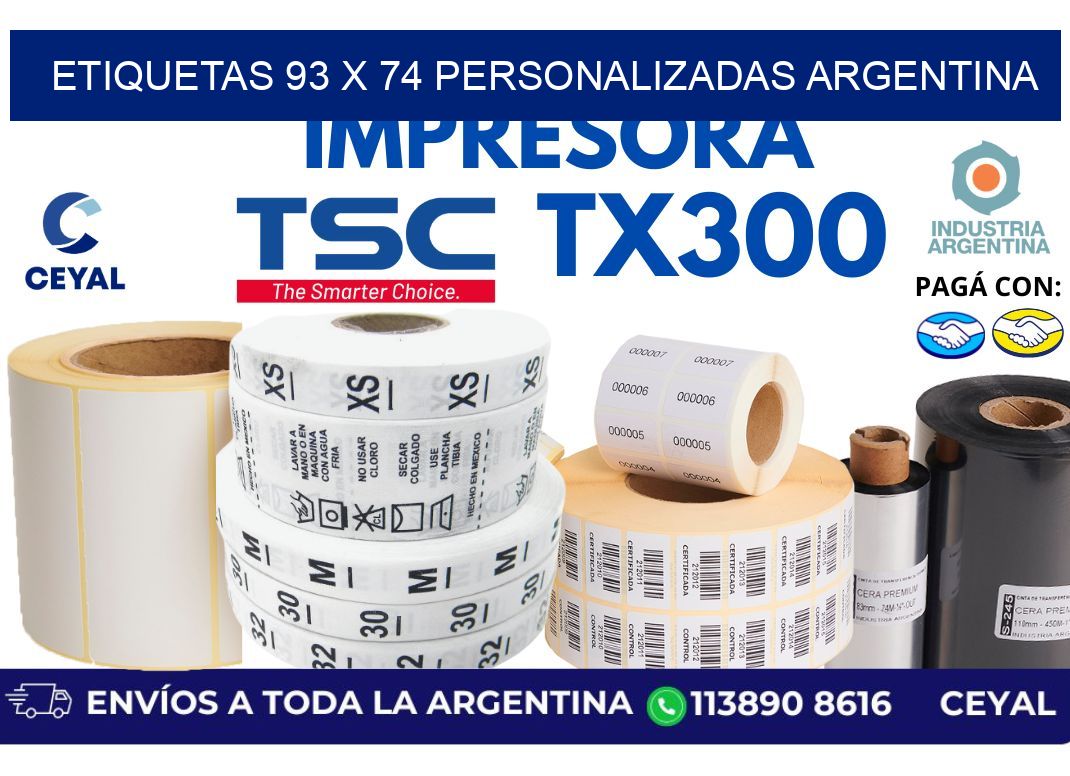etiquetas 93 x 74 personalizadas argentina