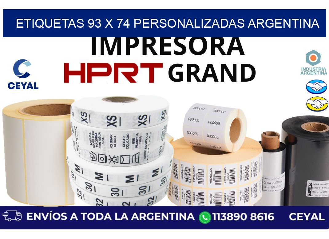 etiquetas 93 x 74 personalizadas argentina