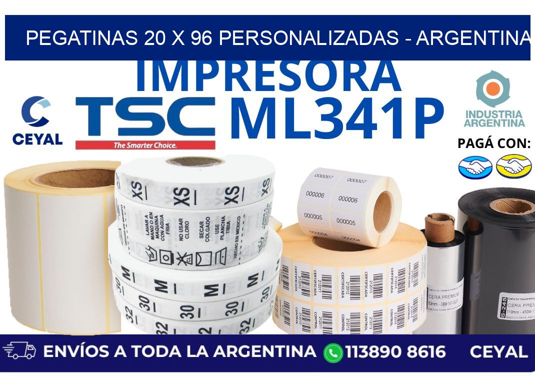 pegatinas 20 x 96 personalizadas - Argentina