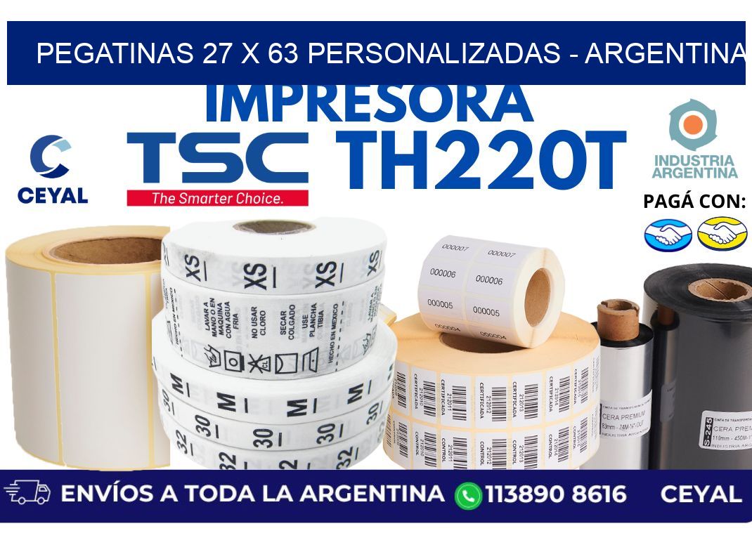 pegatinas 27 x 63 personalizadas - Argentina