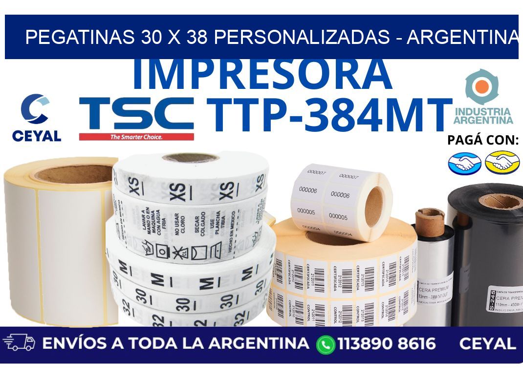 pegatinas 30 x 38 personalizadas - Argentina