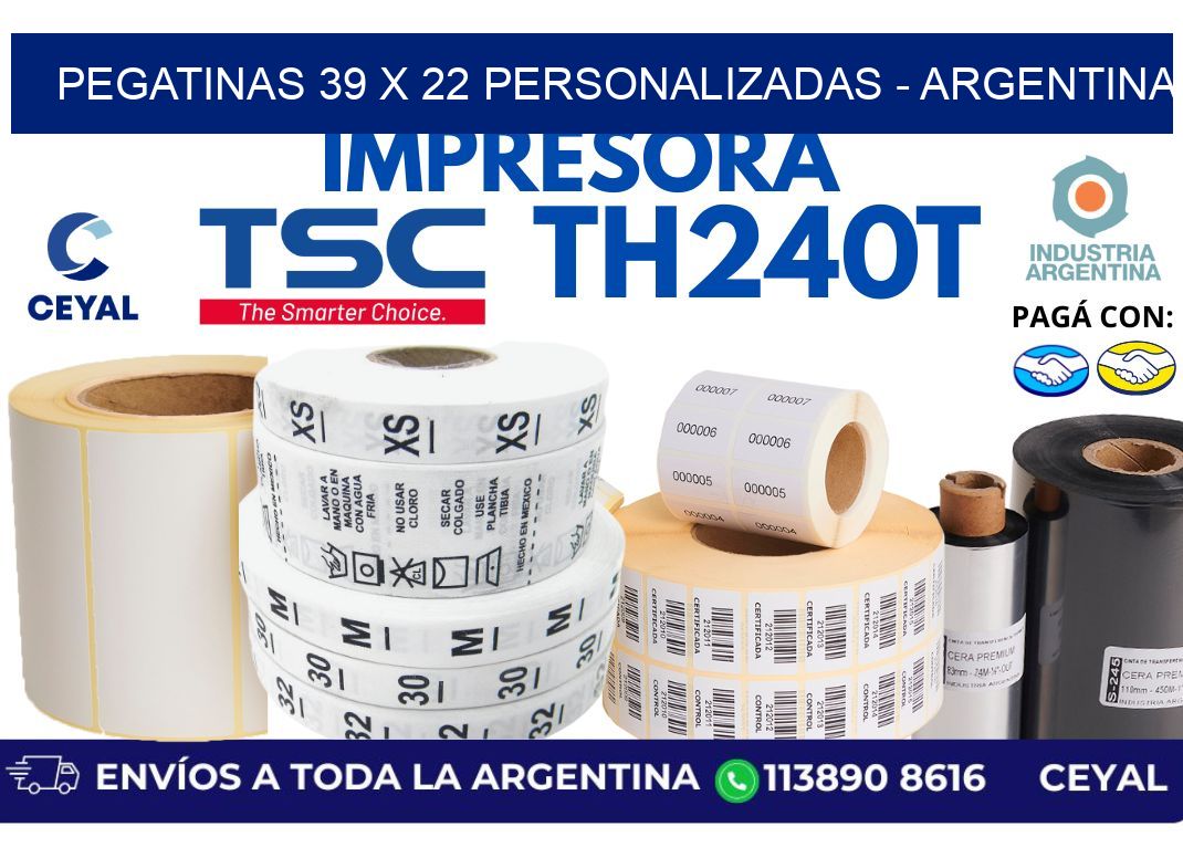 pegatinas 39 x 22 personalizadas – Argentina