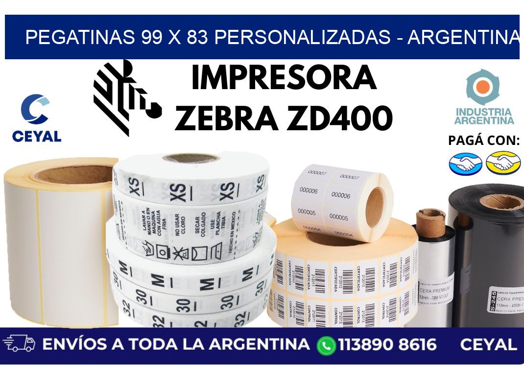 pegatinas 99 x 83 personalizadas - Argentina
