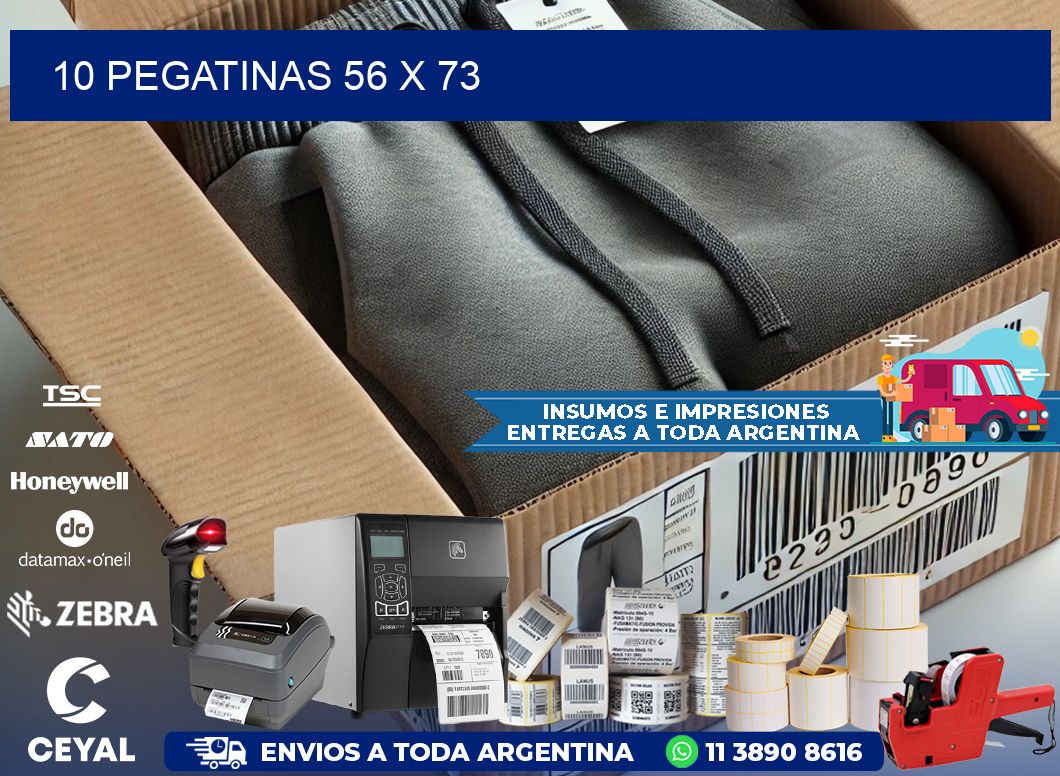 10 PEGATINAS 56 x 73