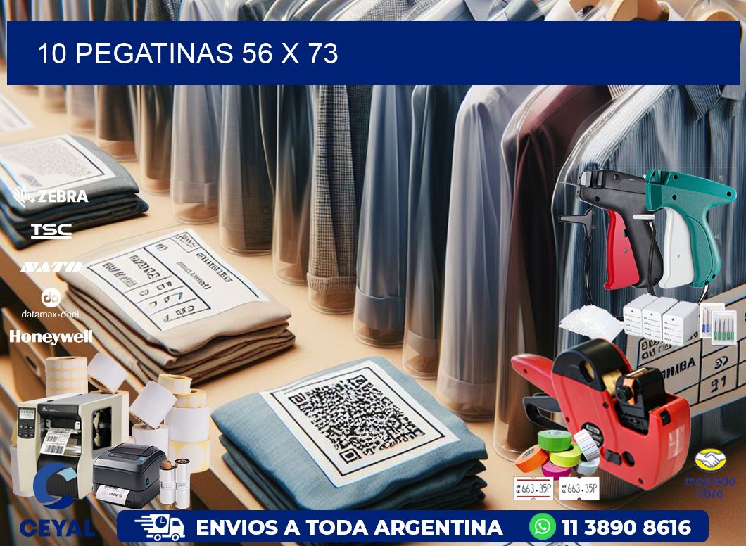 10 PEGATINAS 56 x 73
