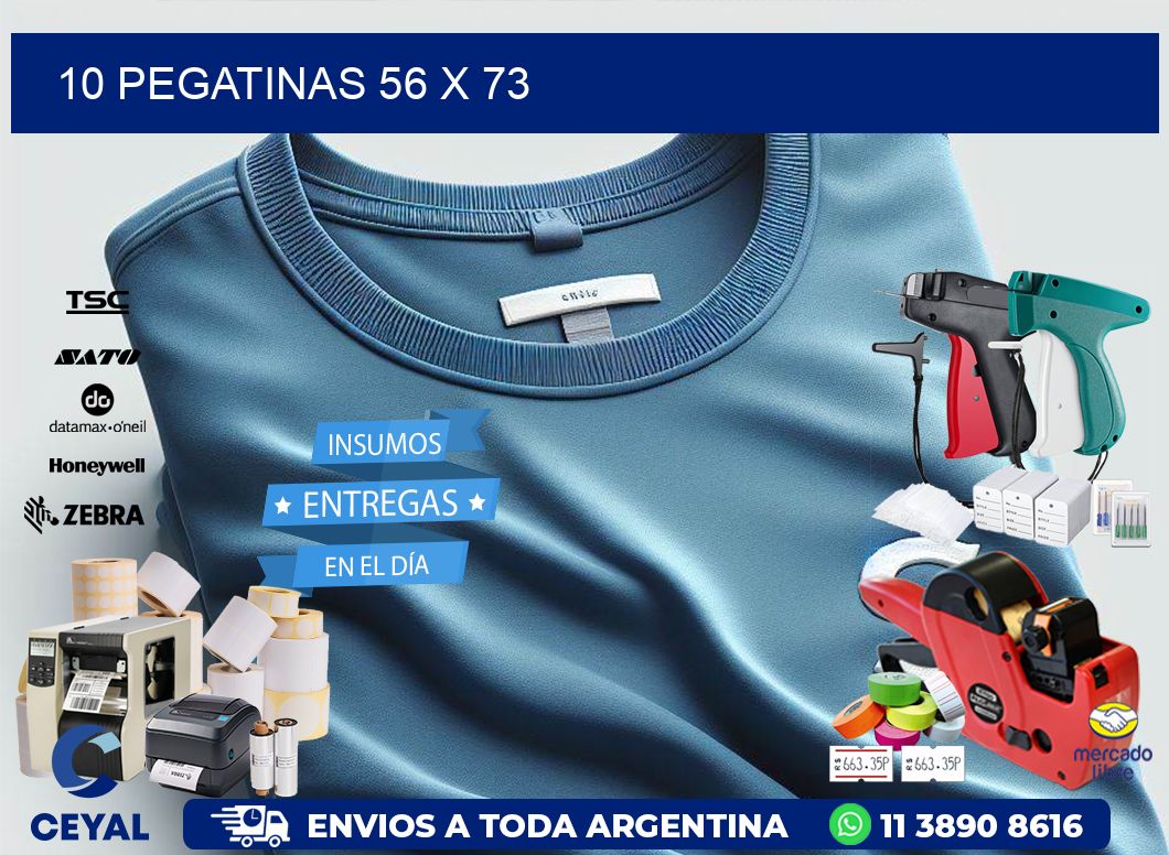 10 PEGATINAS 56 x 73