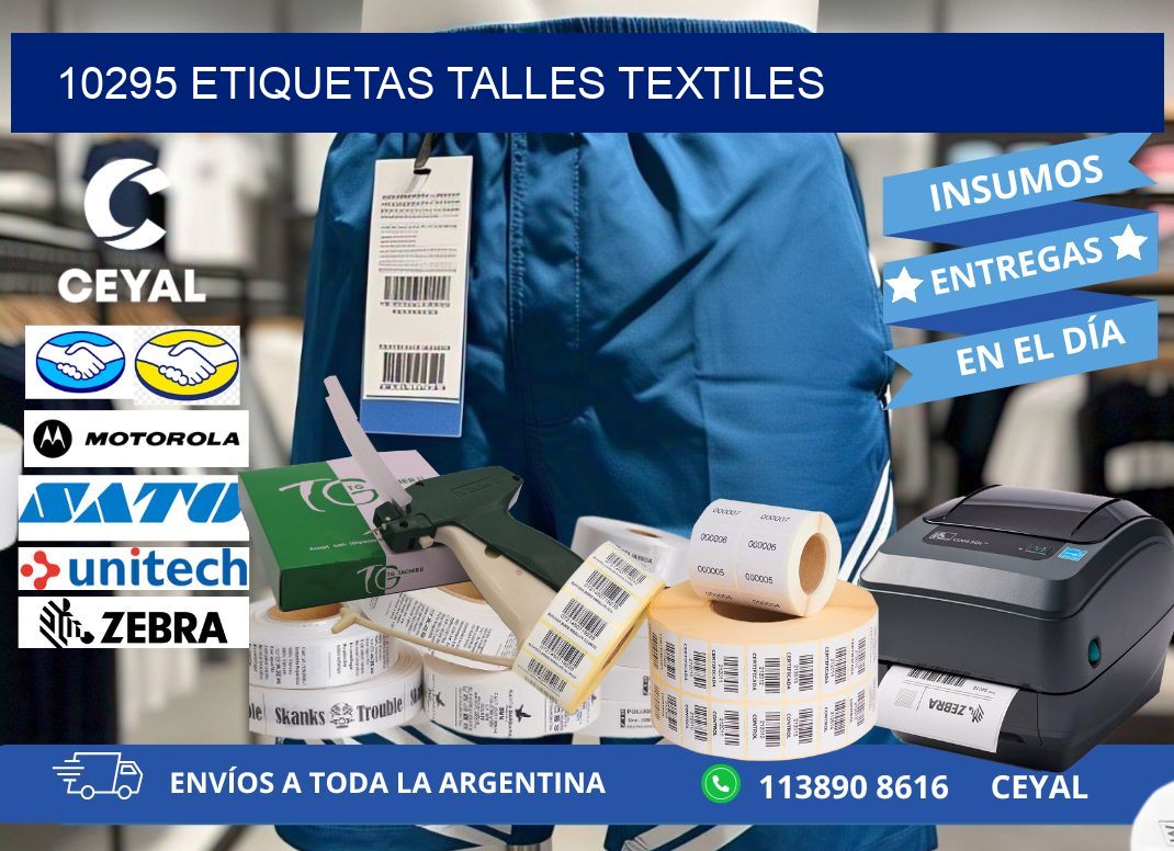 10295 ETIQUETAS TALLES TEXTILES