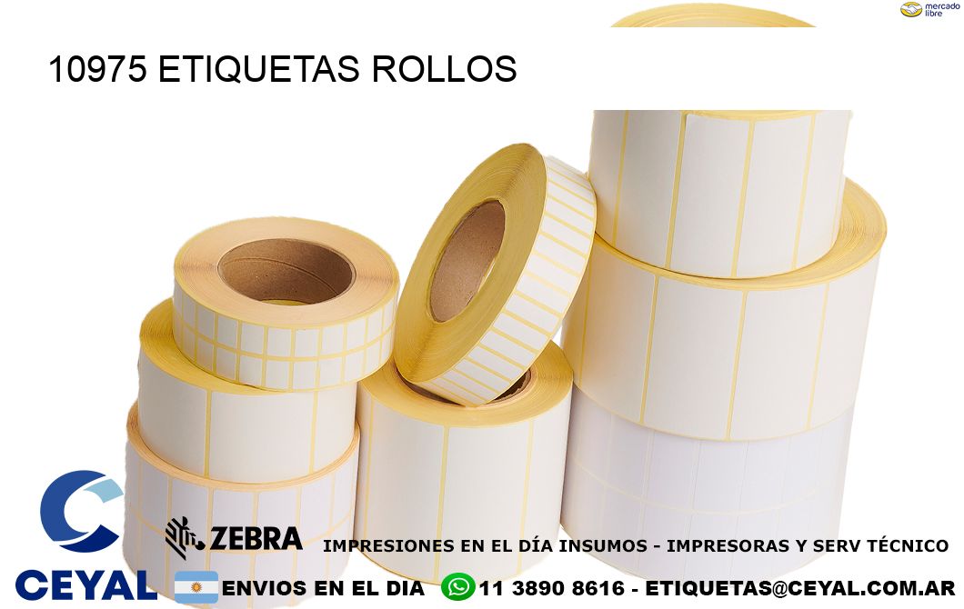 10975 etiquetas rollos
