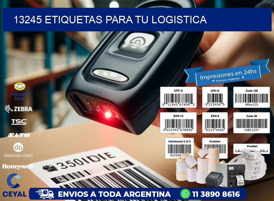 13245 etiquetas para tu logistica
