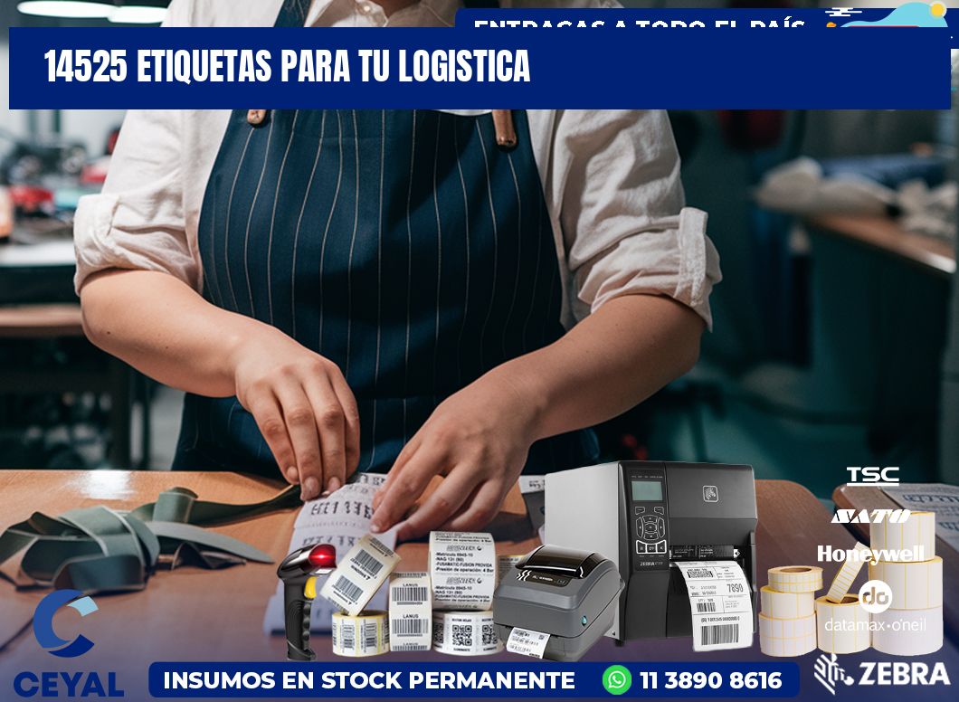 14525 etiquetas para tu logistica