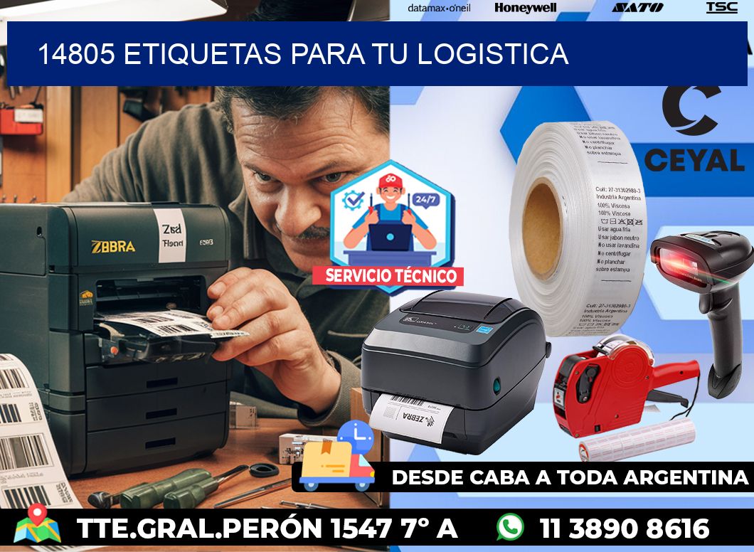 14805 etiquetas para tu logistica