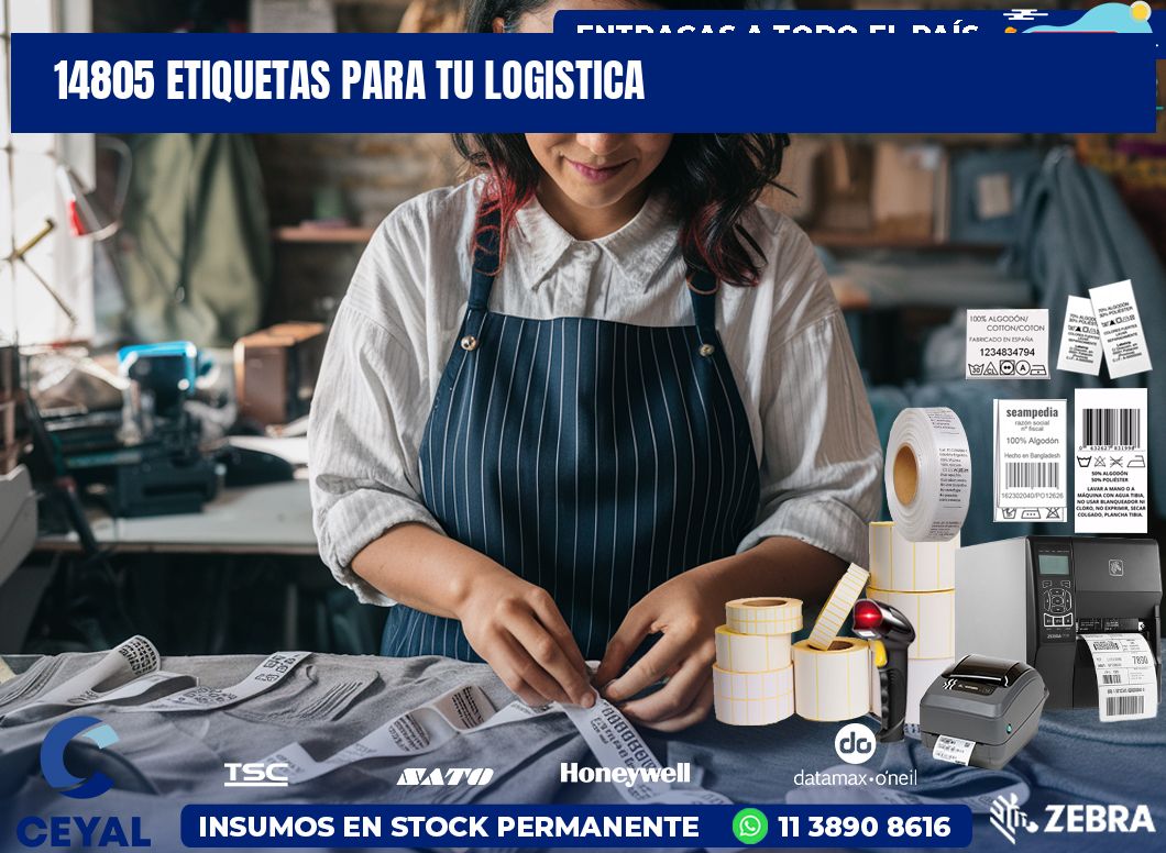 14805 etiquetas para tu logistica