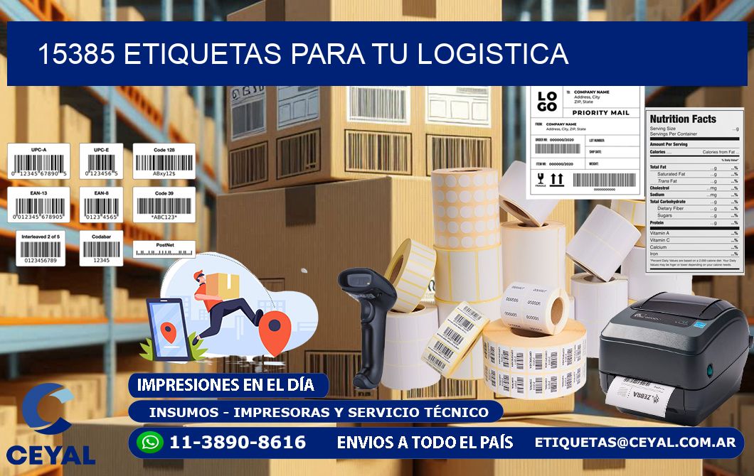15385 etiquetas para tu logistica