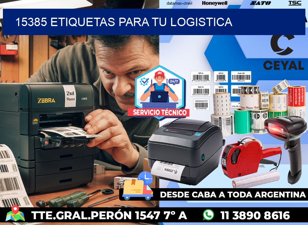 15385 etiquetas para tu logistica