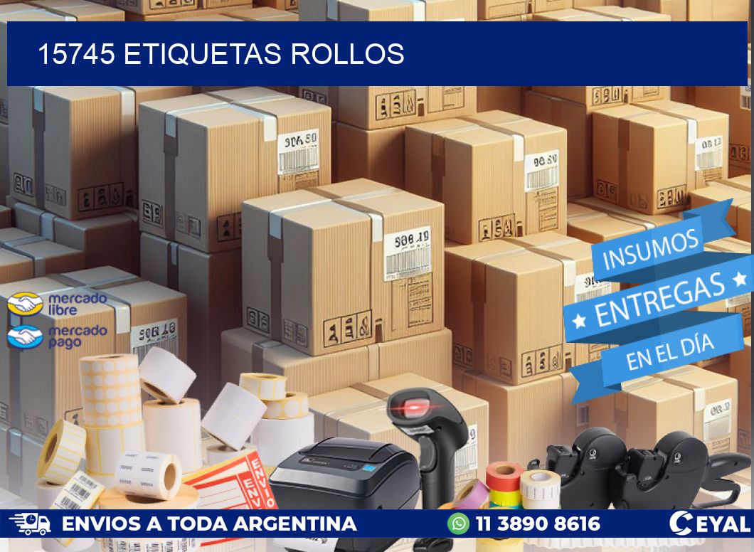 15745 etiquetas rollos