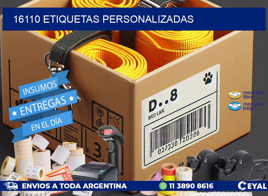 16110 Etiquetas personalizadas